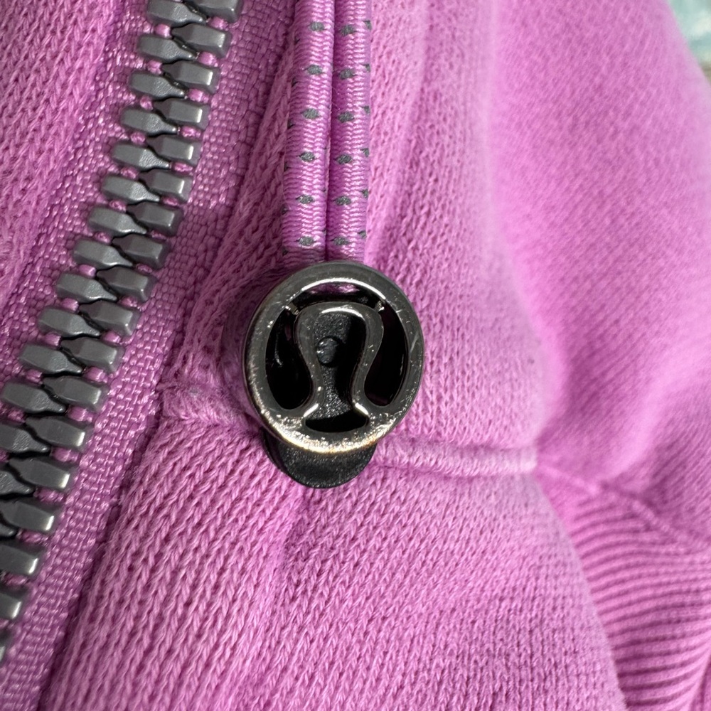 lululemon Cropped Pink 3/4 Zip Hoodie Woman’s SZ M/L workout athletic - Picture 4 of 15